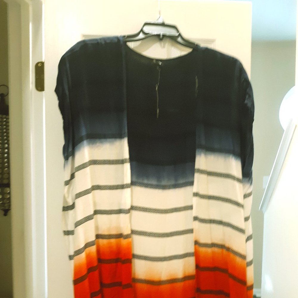 Multicolored open sweater